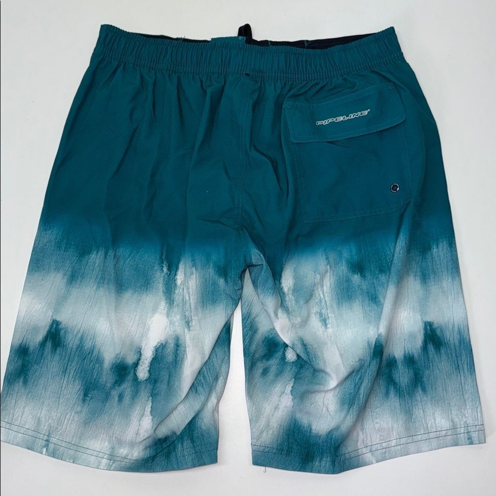 🔥Pipeline Teal and White Board Shorts Sz medium New - Picture 5 of 12